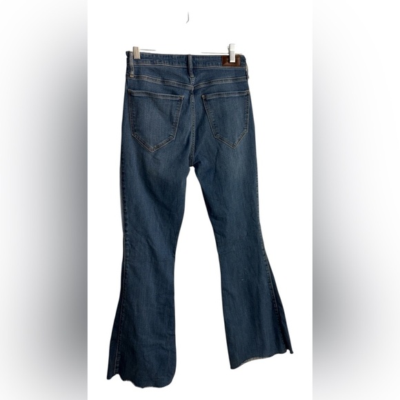 Hollister Blue Flare Wide Leg Jeans with Distressed Details - Picture 2 of 4